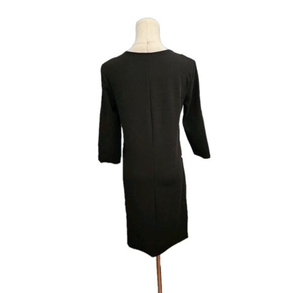 Zara Basic 3/4 Sleeve Euro Floral Print Mini Tunic Jersey Shift Dress Size Small - Picture 4 of 5